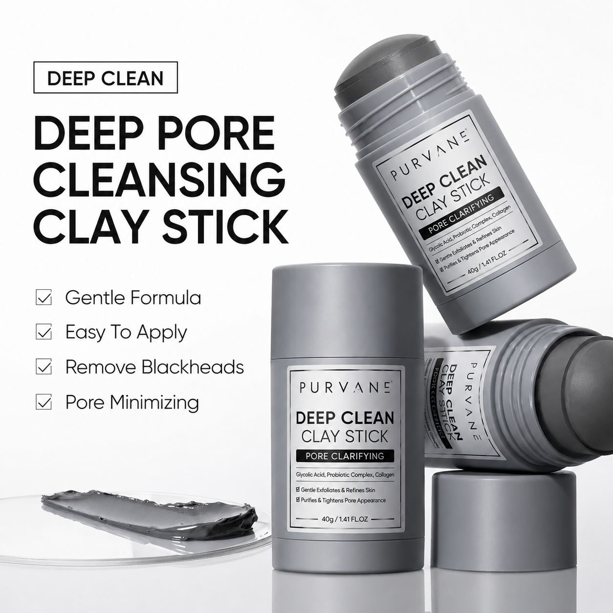 Deep clean clay Stick